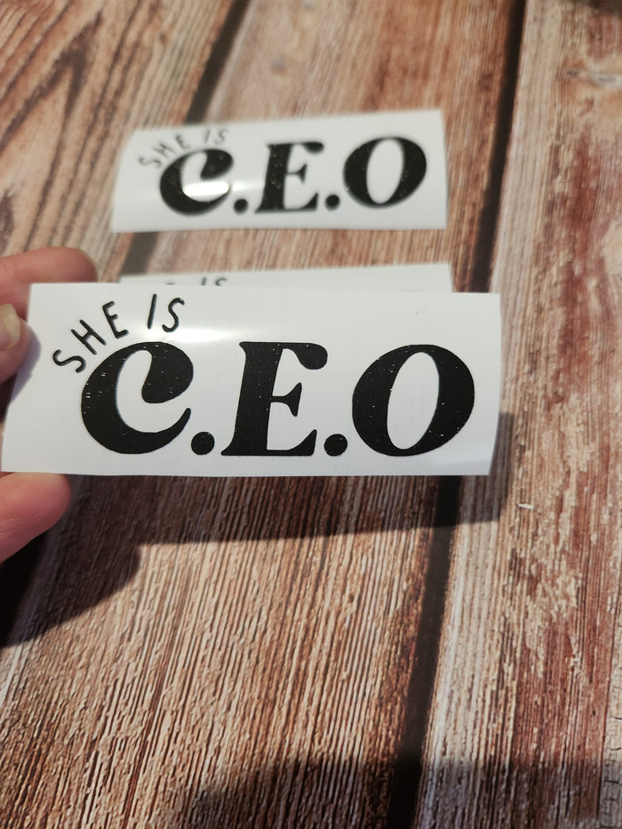 She is CEO | Vinyl