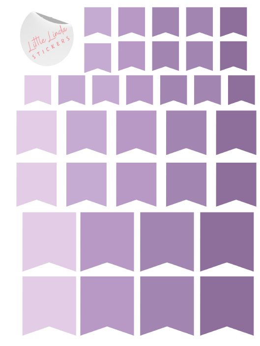 Banner Flags - The Purples