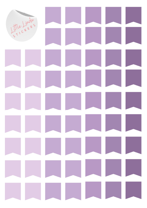 Banner Flags - The Purples