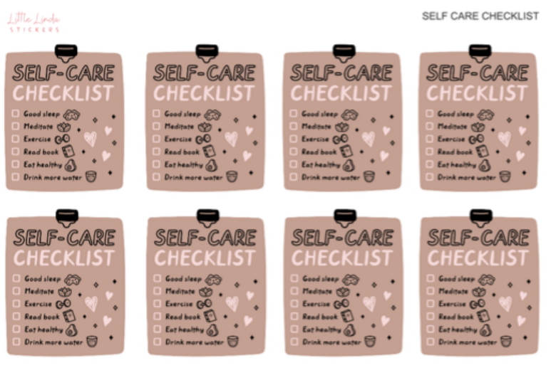Self Care Routine Stickers 278 – PapergeekCo