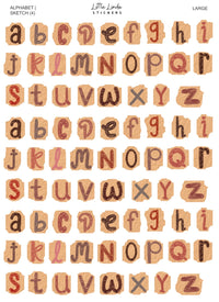 Junk Journal | Alphabet - Sketch