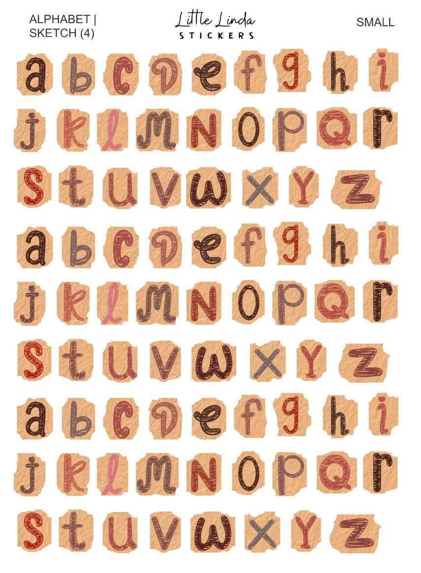 Junk Journal | Alphabet - Sketch