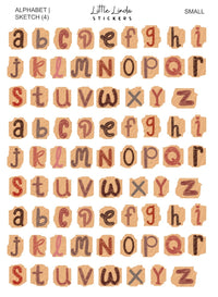 Junk Journal | Alphabet - Sketch