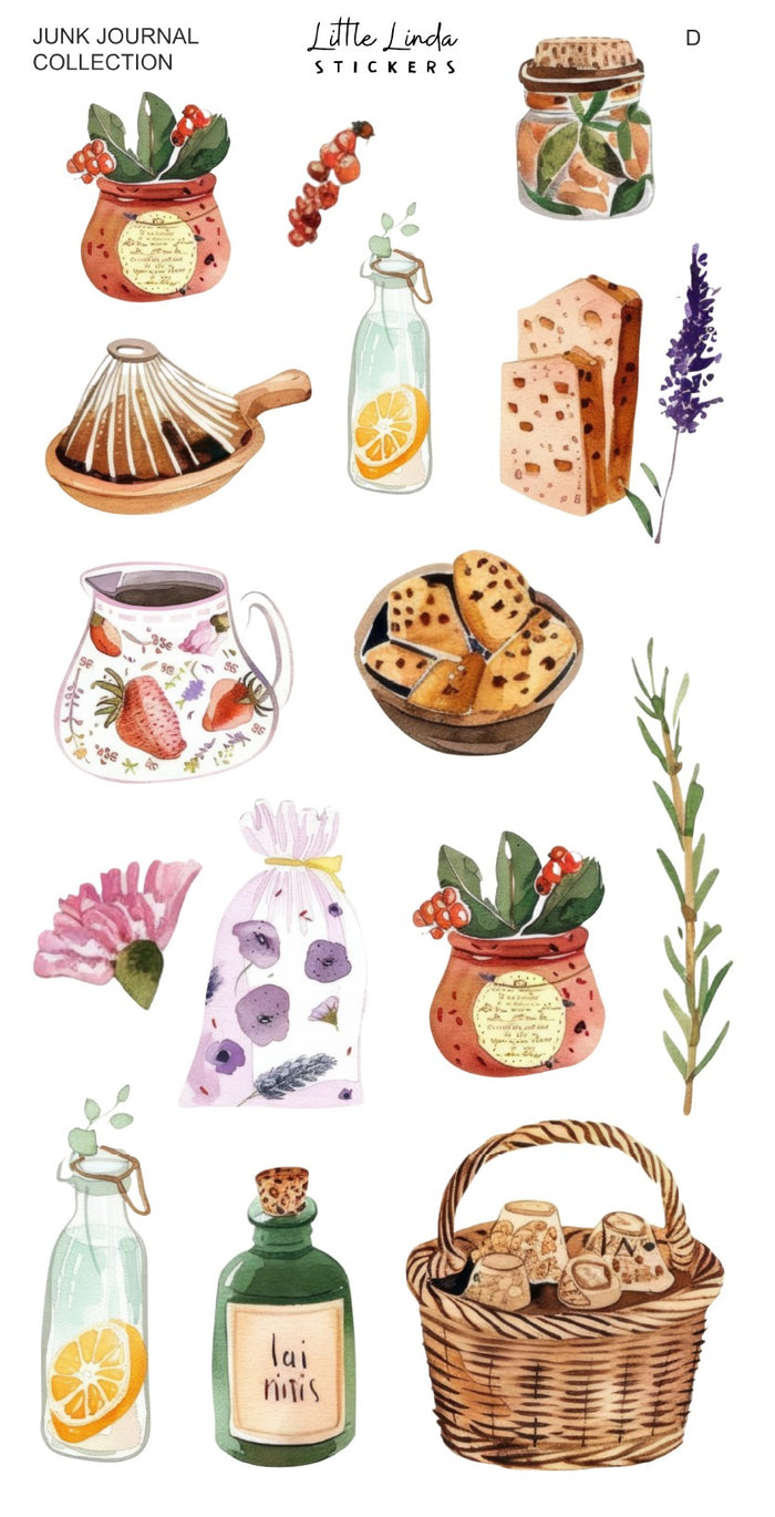 Junk Journal | Deco Sheet D