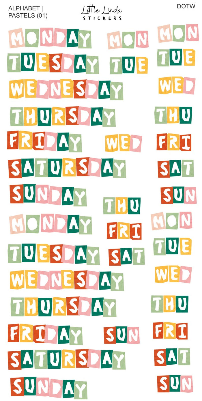 Junk Journal | Pastels - DOTW