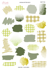 Gingham - Olive Green