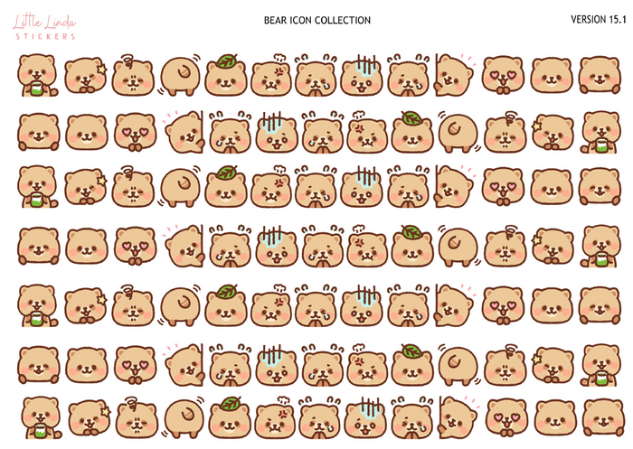 Bear Collection | Washi Strips - 15