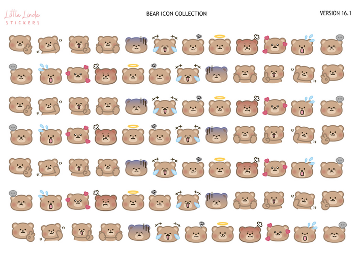 Bear Collection | Washi Strips - 16