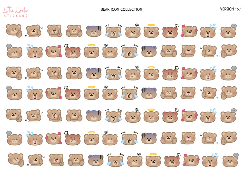 Bear Collection | Washi Strips - 16