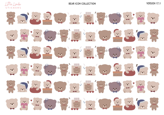 Bear Collection | Washi Strips - 17