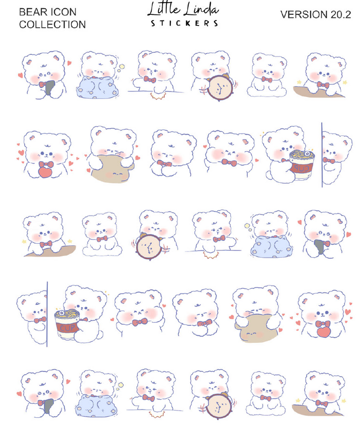 Bear Collection | Washi Strips - 20