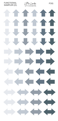 2027 | Sampler D | The Basic Edit planner stickers, Fog / Glossy