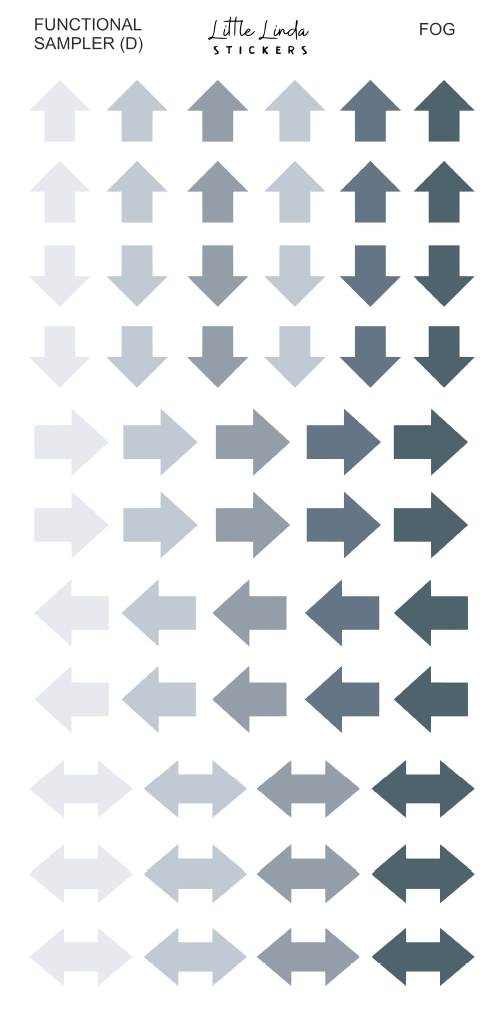 2027 | Sampler D | The Basic Edit planner stickers, Fog / Glossy