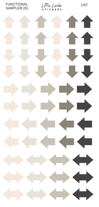 2027 | Sampler D | The Basic Edit planner stickers, Oat / Glossy