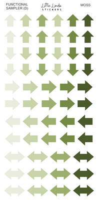 2027 | Sampler D | The Basic Edit planner stickers, Moss / Glossy