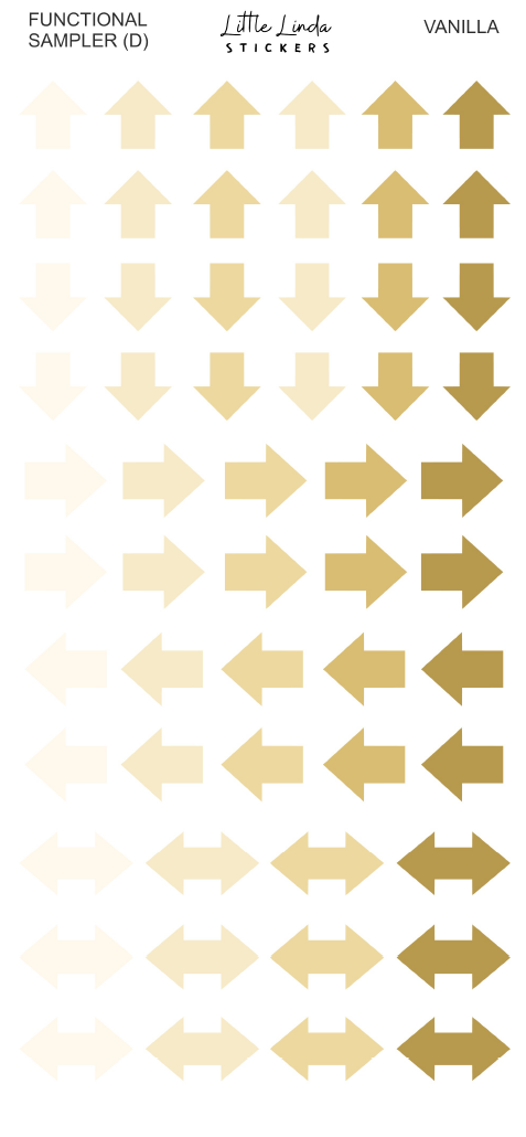 2027 | Sampler D | The Basic Edit planner stickers, Vanilla / Glossy