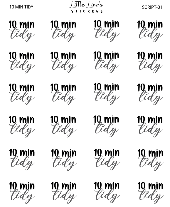 10-min tidy | SCRIPT