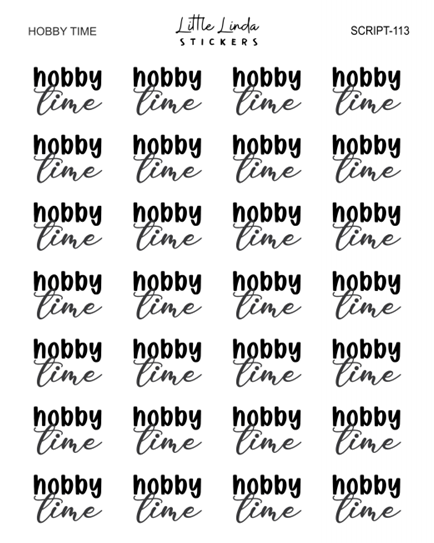 Hobby Time | SCRIPT