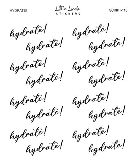 Hydrate! | SCRIPT