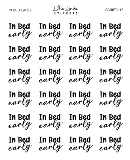 In Bed Early | SCRIPT