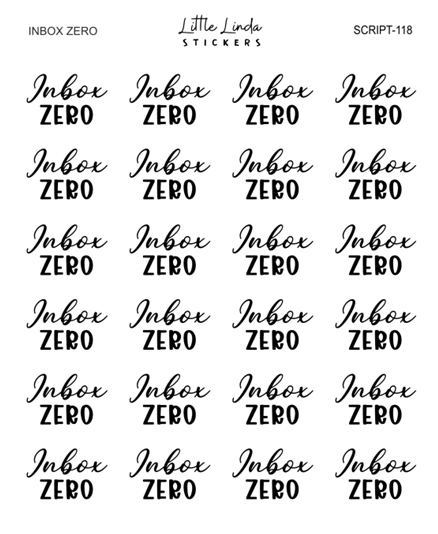 Inbox Zero | SCRIPT