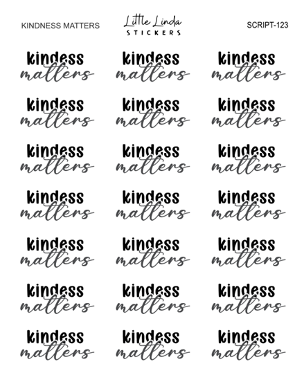 Kindness Matters | SCRIPT