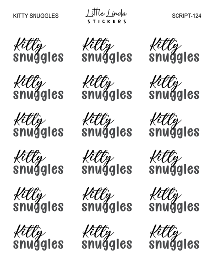 Kitty Snuggles | SCRIPT