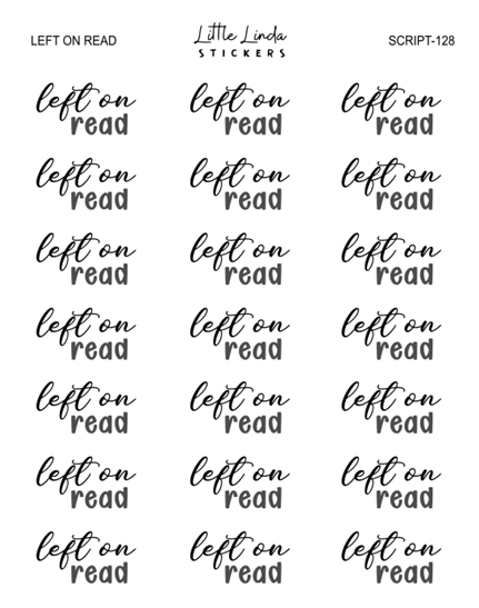 Left on Read | SCRIPT