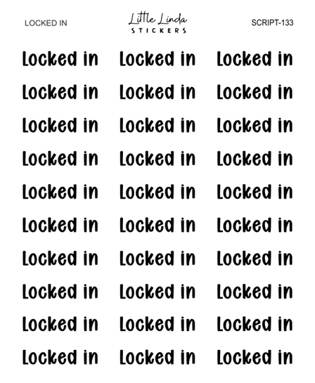 Locked In | SCRIPT
