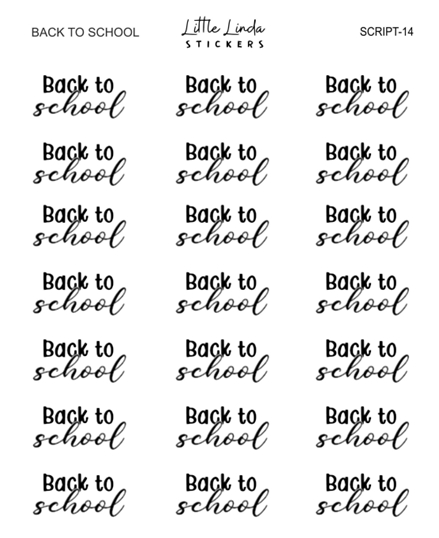 Back to School | SCRIPT
