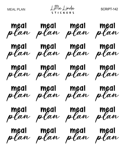 Meal Plan | SCRIPT
