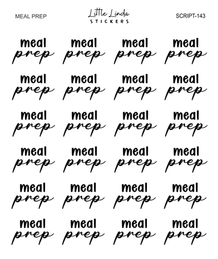 Meal Prep | SCRIPT
