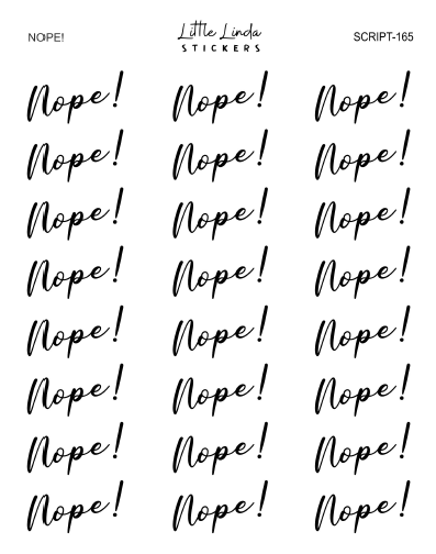 Nope! | SCRIPT
