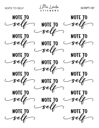 Note to Self | SCRIPT
