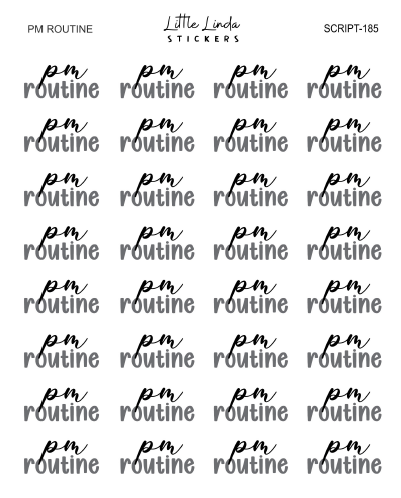PM Routine | SCRIPT
