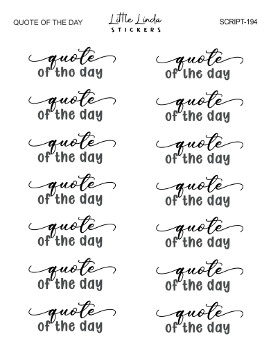 Quote of the Day | SCRIPT