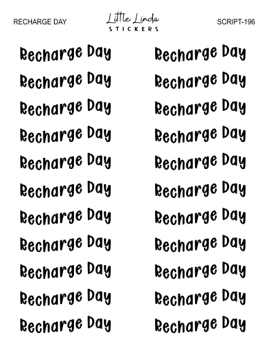 Recharge Day | SCRIPT