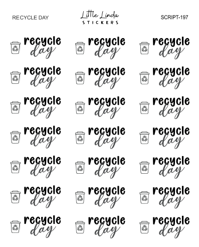 Recycle Day | SCRIPT
