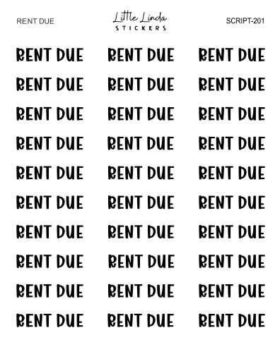 Rent Due | SCRIPT
