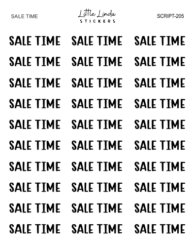 Sale Time | SCRIPT