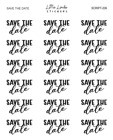 Save the Date | SCRIPT