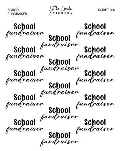 School Fundraiser | SCRIPT