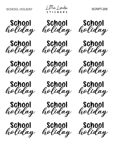 School Holiday | SCRIPT