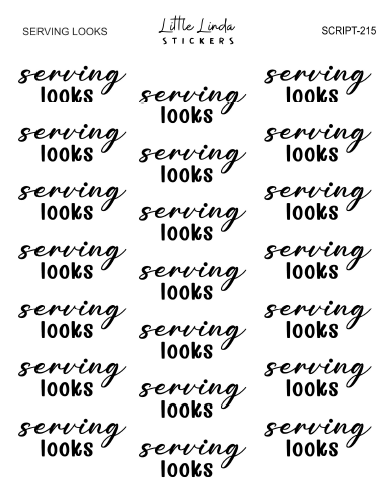 Serving Looks | SCRIPT