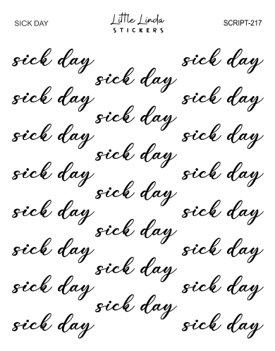 Sick Day | SCRIPT