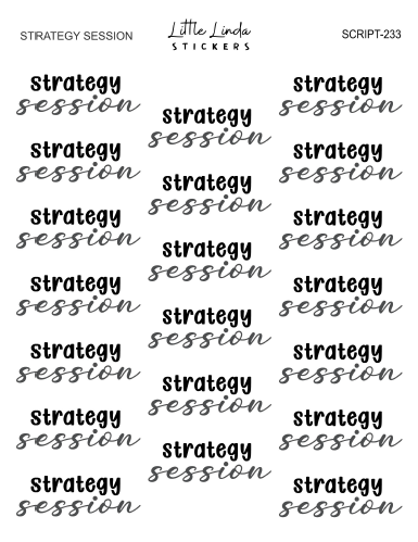 Strategy Session | SCRIPT
