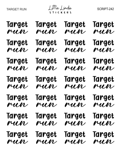 Target Run | SCRIPT