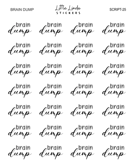 Brain dump | SCRIPT