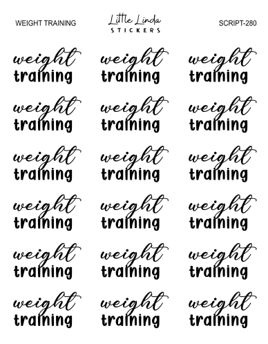 Weight Training | SCRIPT