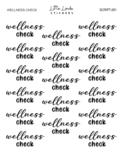 Wellness Check | SCRIPT